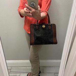 Brahmin leather crossbody bag.